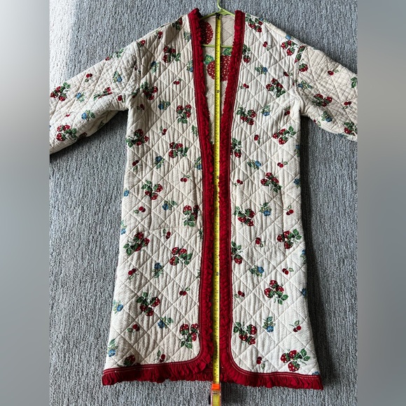 Vintage upcycled reversible quilt coat - Picture 9 of 11